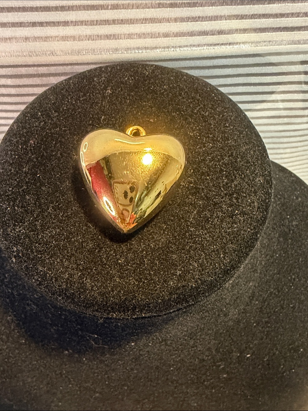 Source Unknown Polished Gold Heart Pendant Charm